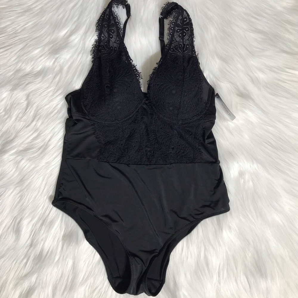 SOPHIE B. Underwire Black Corset Bustier Lingerie